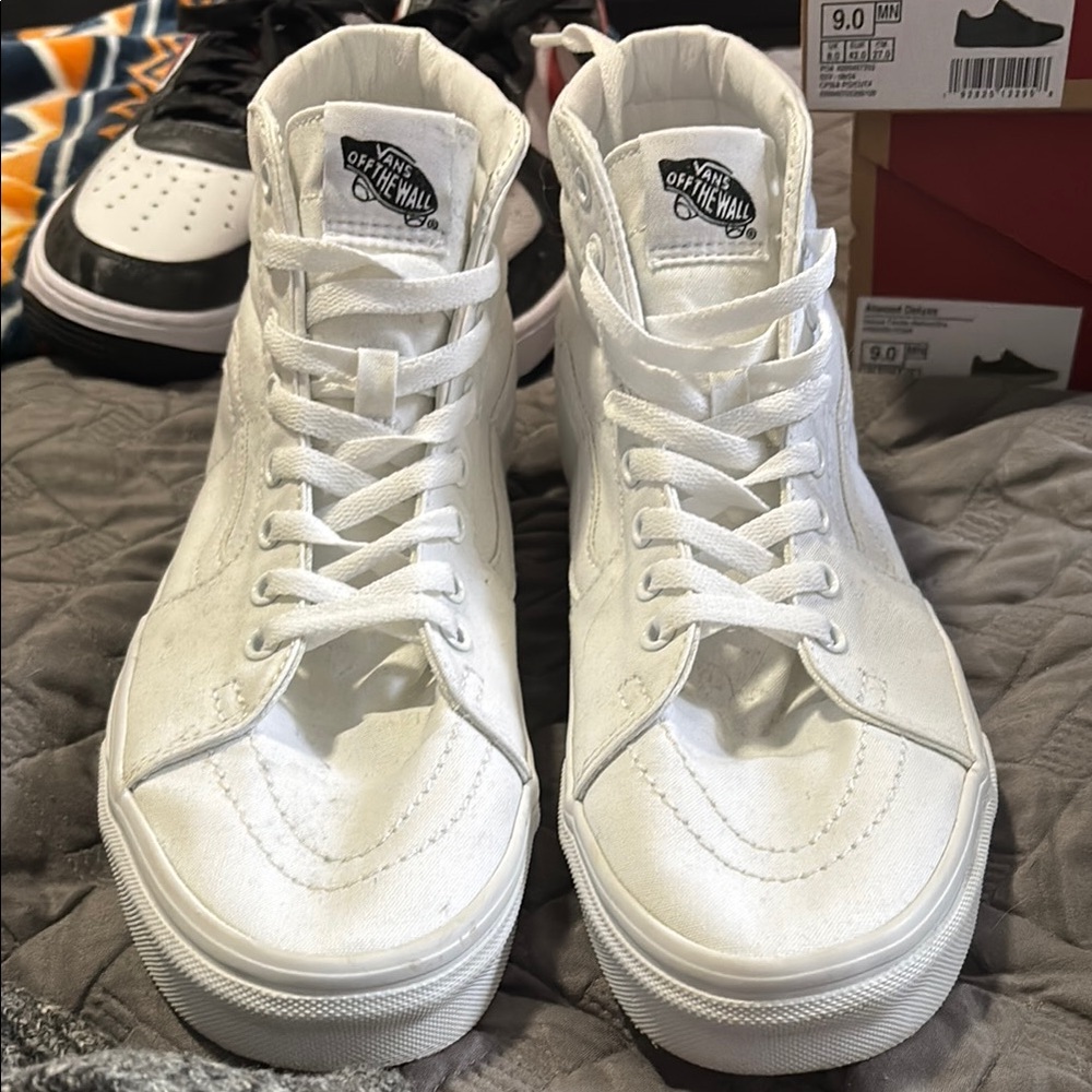 Vans White High-Top Sneakers